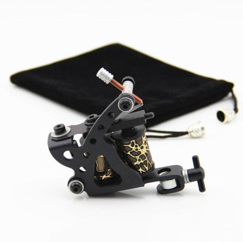 10 Wrap Coils Tattoo Gun Steel Frame