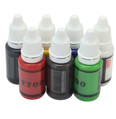 7 Colors Professional Paint Body Art Tattoo Inks